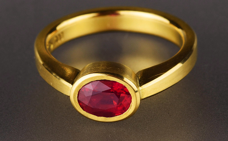 22ct Gold and Ruby Ring 3301